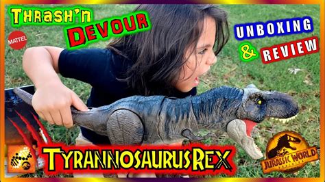 THRASH N DEVOUR TYRANNOSAURUS REX Jurassic World DOMINION YouTube