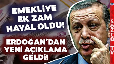 Erdoğan Emekliye Seyyanen Zam Kapısını Kapattı Emekli Yılında Emekliye