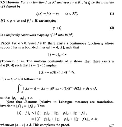 Question On Rudin S Proof Of Theorem 9 5 In Real And Complex Analysis