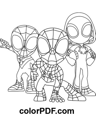 Spidey et ses incroyables amis pour garçons Coloriages et livres en PDF