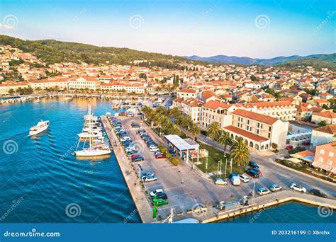 Korcula Vela Spilja Cave In Vela Luka On Korcula Island View Royalty