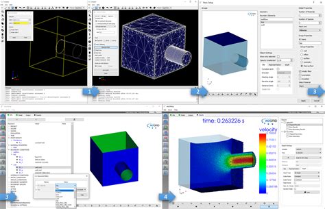 Erste Schritte CFD Strömungssimulation mit Nogrid points Software