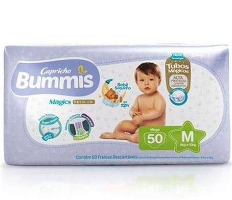 FRALDA CAPRICHO BUMMIS MAGIC PREMIUM M C 50 UNIDADES Clube Da Fralda