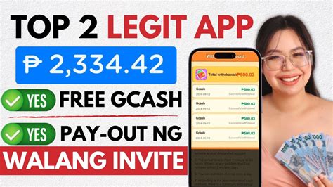 TOP 2 LEGIT APP Na PWEDE MAG PAYOUT KAHIT WALANG INVITE FREE GCASH