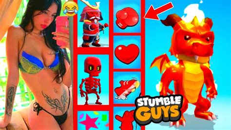 Mi Novia Me Reta Que Solo Puedo Usar Cosas Rojas🔴 En Stumble Guys Me