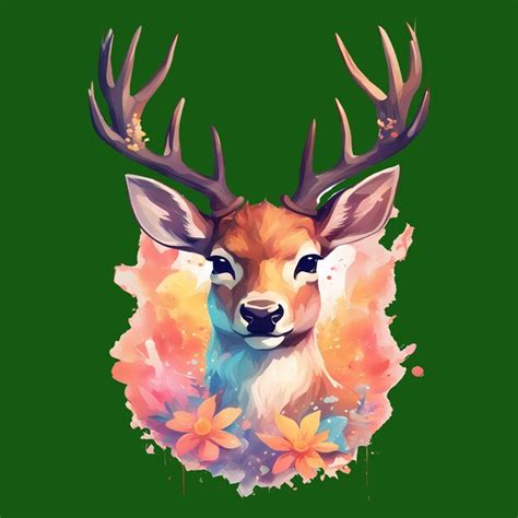 Premium Vector Cute Deer Merry Christmas