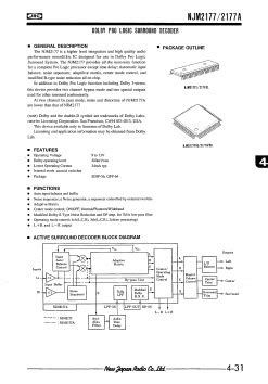 NJM2177 Datasheet PDF Japan Radio Corporation