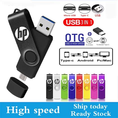 ♥【พร้อมส่ง】 จัดส่งฟรี Cod♥otg ไมโคร ประเภท C แฟลชไดรฟ์ Usb 2 0 32gb 256gb Pendrive สำหรับ