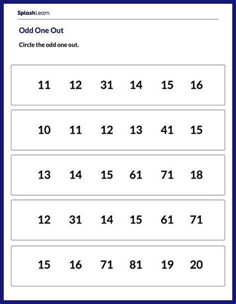 Free Printable Number Sequence Worksheets Splashlearn