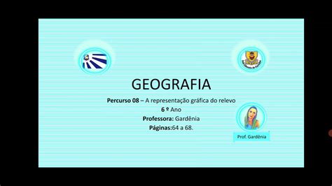 Geografia Ano A Representa O Gr Fica Do Relevo Profa Gard Nia