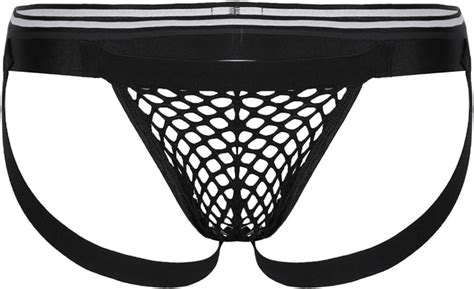 iEFiEL Herren Transparent Netzslip Bikini Brief Jockstrap Männer Erotik