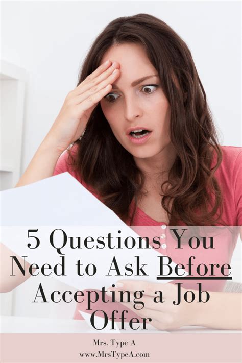 5 Questions You Need To Ask Before Accepting A Job Offer Artofit