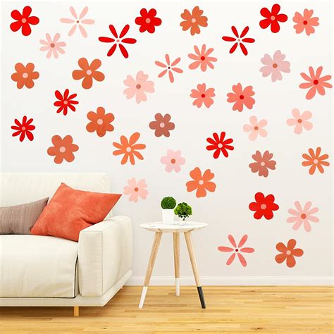 Amazon Ouligay Pcs Flower Wall Decals Daisy Stickers Flower