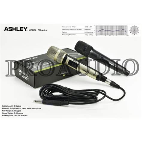 Jual Mic Kabel Ashley Dm Voice Dm Voice Dmvoice Kabel Panjang Meter