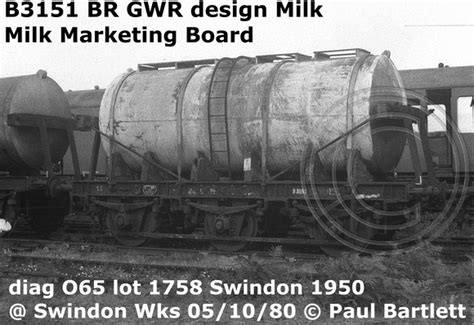 Paul Bartletts Photographs Milk Tank Wagons Br Gwr Lner Sr Lms Mmb