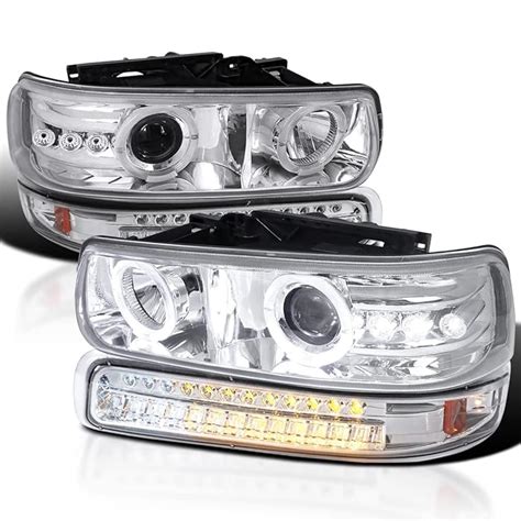 Buy Spec D Tuning Chrome Housing Clear Lens Led Halo Projector