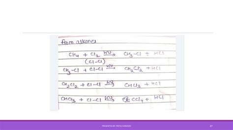 Halogen Derivates Of Alkanes Hda Ppt