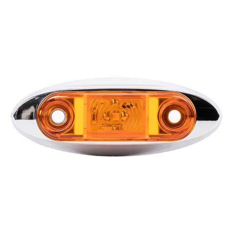 Hopkins Manufacturing 2 Led Oblong Clearance Side Marker Light Amber West Marine