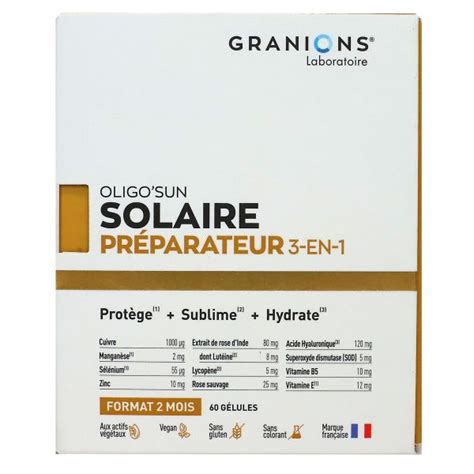 Oligo Sun Préparateur Solaire 3 en 1 est un complément alimentaire du