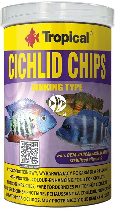 TROPICAL Cichlid Chips 1000ml 520g Akwarystyczny24 Pl