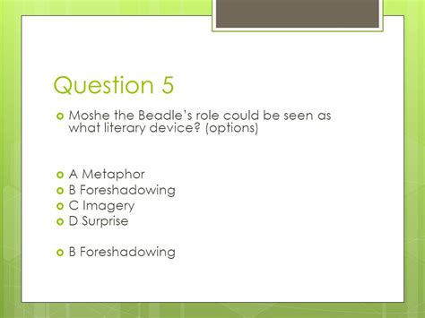 Night Trivia And Test Review Question 1 Why Was Moshe The Beadle