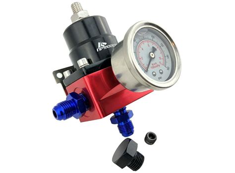 Universal Adjustable Fuel Pressure Regulator Fpr And 160psi Guage An 6