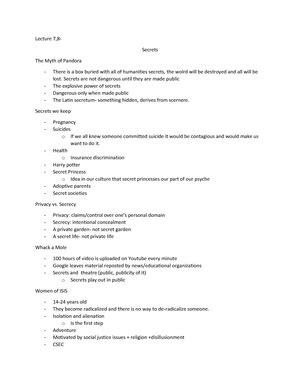 3656 Notes LECTURE NOTES Part I Historical Theore Tical Approache