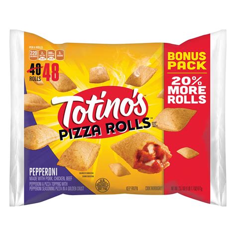 Totino's Pizza Rolls Brand Pepperoni Pizza Snacks 48 Ct - Walmart.com ...