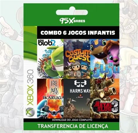 Combo 6 Jogos Infantis Mídia Digital Xbox 360 Parcelamento sem juros