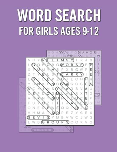 Word Search For Girls Ages Fun Activity Puzzles With