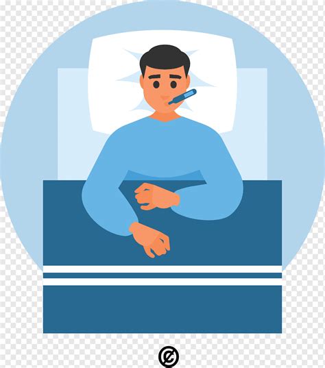 Sick Man Lies In Bed Png PNGWing