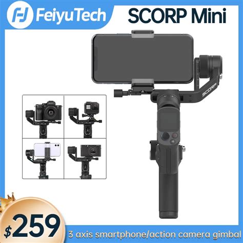 Feiyumodule Stabilisateur De Cardan Universel Pour Smartphone Scorp