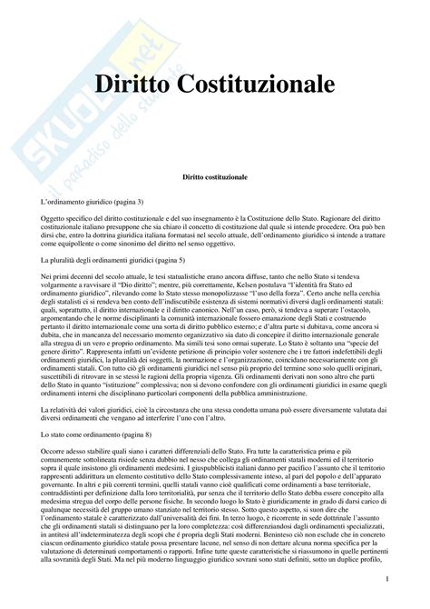 Riassunto Esame Diritto Costituzionale Prof Brunelli Libro