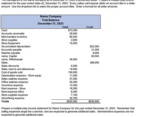 Solved Statement For The Year Ended Date Of December Chegg