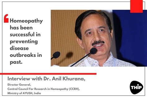 Interview With Dr Anil Khurana Director General Ccrh Thip Media