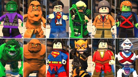 All Character Transformations And Suit Ups In Lego Dc Super Villains Dlc Included Youtube