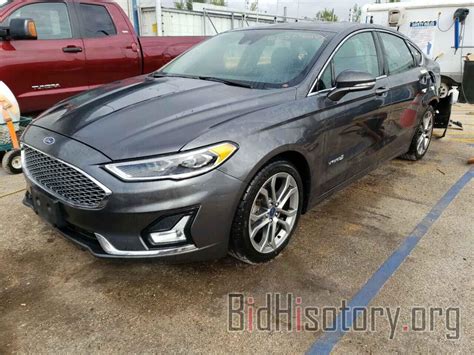 Report 3fa6p0ru7kr156508 Ford Fusion 2019 Gray Hybrid Engine Price