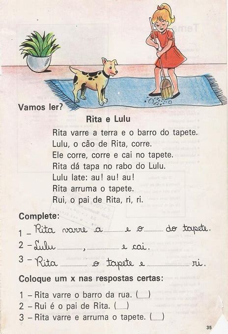 Leituras Da Cartilha Eu Gosto De Aprender AlfabetizaÇÃo Imprimir