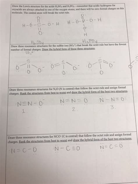 Get Answer Draw Three Reaonance Structures For N2o And Draw The