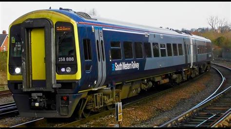 SWR Class 158 158888 Arrives At Salisbury From Romsey YouTube