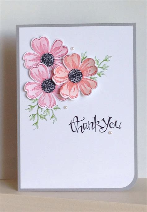 Flower Shop stamps Thank You card - created by Julia Jordan | Flower ...