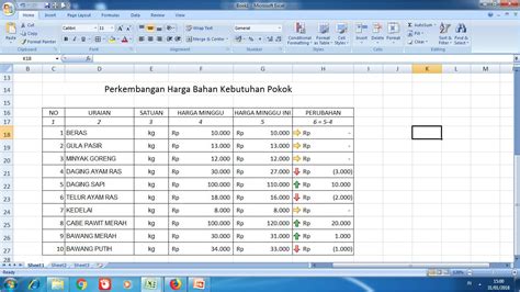 Cara Membuat Tanda Panah Naik Turun Di Excel Hongkoong