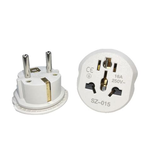 Korea EU Stecker Adapter 16A 250 V Reise Adapter Konverter 2 Runde