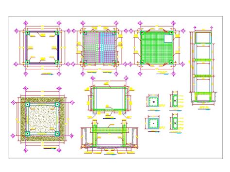 Elevated Water Tank Structure In Autocad Cad Kb Bibliocad