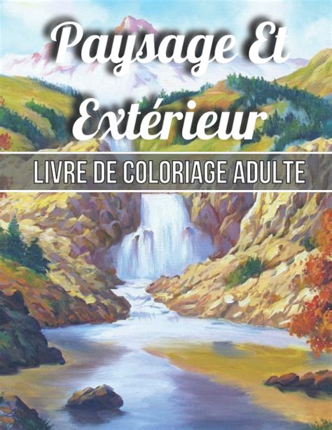 Buy Paysage Et Extérieur Livre De Coloriage Adulte Un Adulte Avec Des