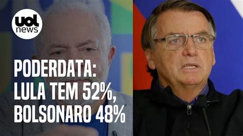 Pesquisa Poderdata Estáveis Lula Tem 52 Dos Votos Válidos E