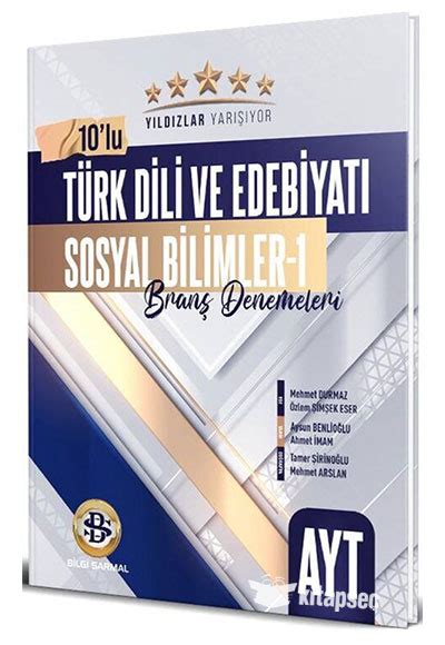 AYT Türk Dili ve Edebiyatı Sosyal Bilimler 1 Yıldızlar Yarışıyor 10 lu