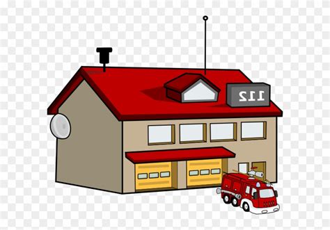 Fire Station Clip Art At Clker Com Vector Clip Art Fire Station Clipart Free Free