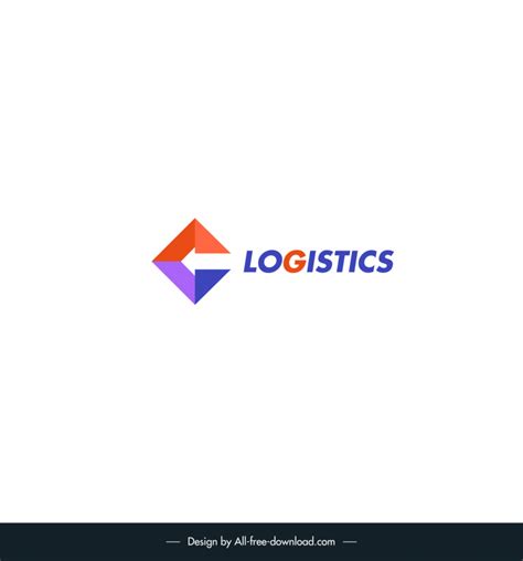 Logistics logo template elegant modern geometry design Vectors graphic ...