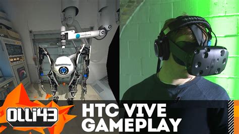 Htc Vive Gameplay And Demo Impressions Portal Tilt Brush And More Youtube